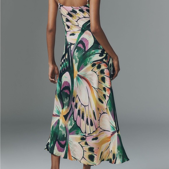 New FARM Rio Camouflaged Wings Slip Dress - Picture 3 of 6